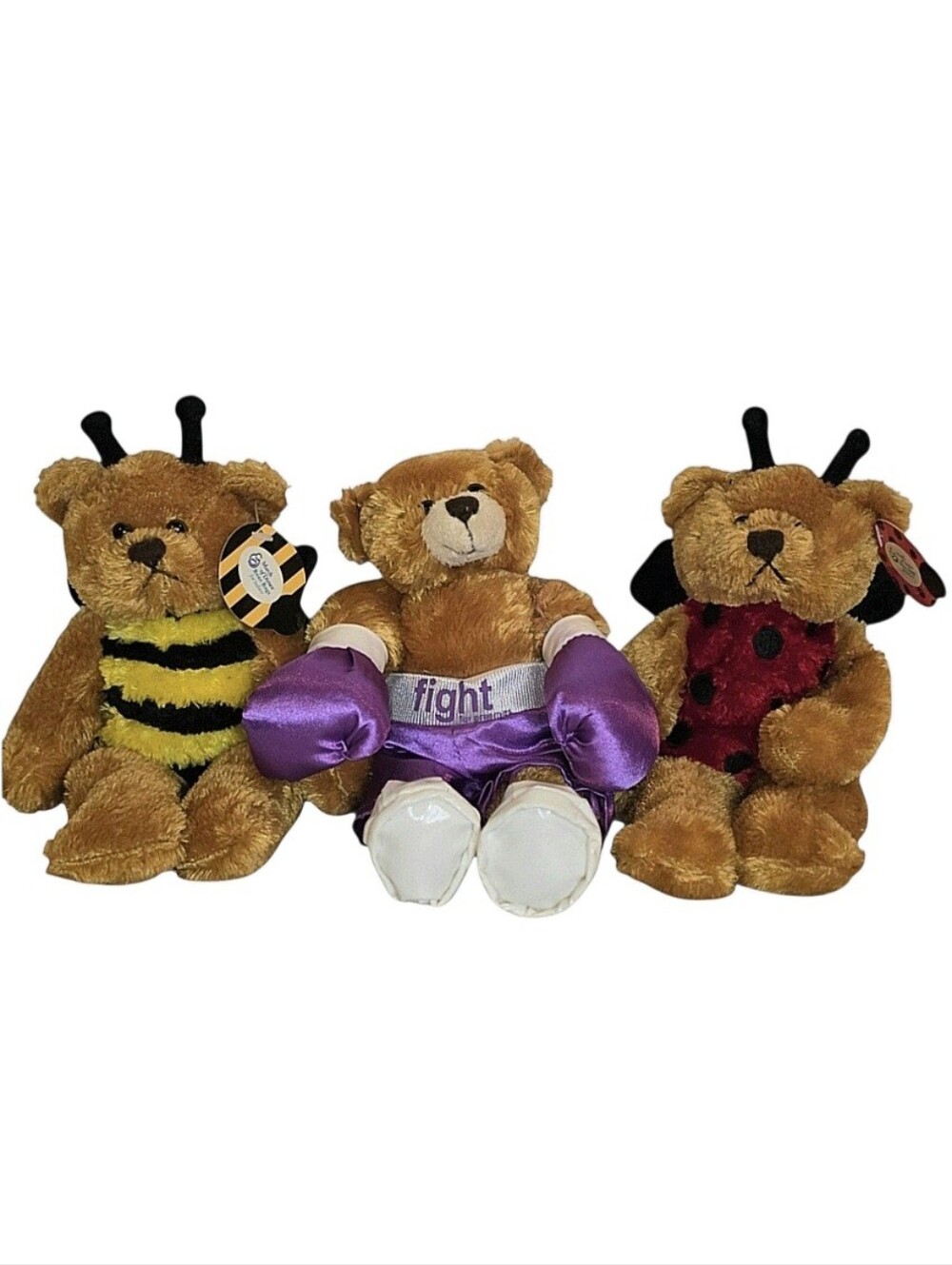 March of Dimes (3) Plushland Bean Bag Teddy Bear's